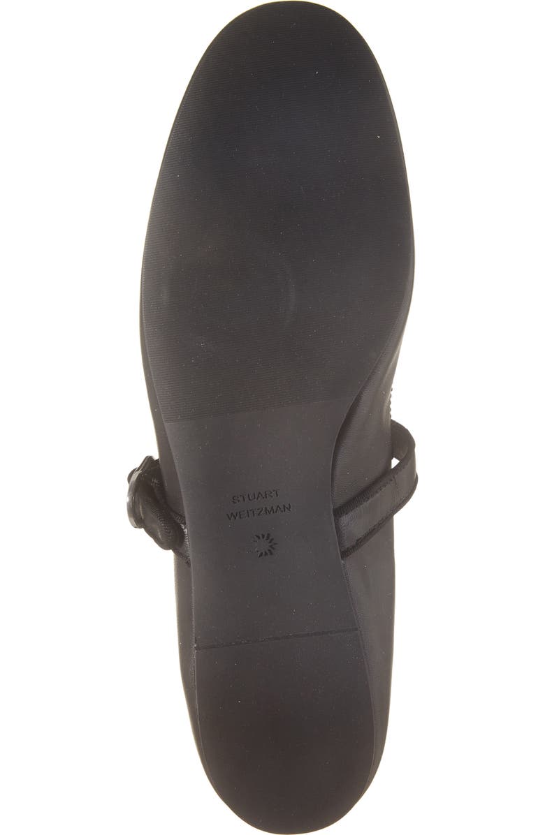 Stuart Weitzman Alice Mary Jane Flat, Alternate, color, Black