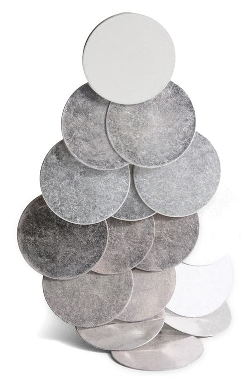 Mango Cascade Disc Drop Earrings In Silver