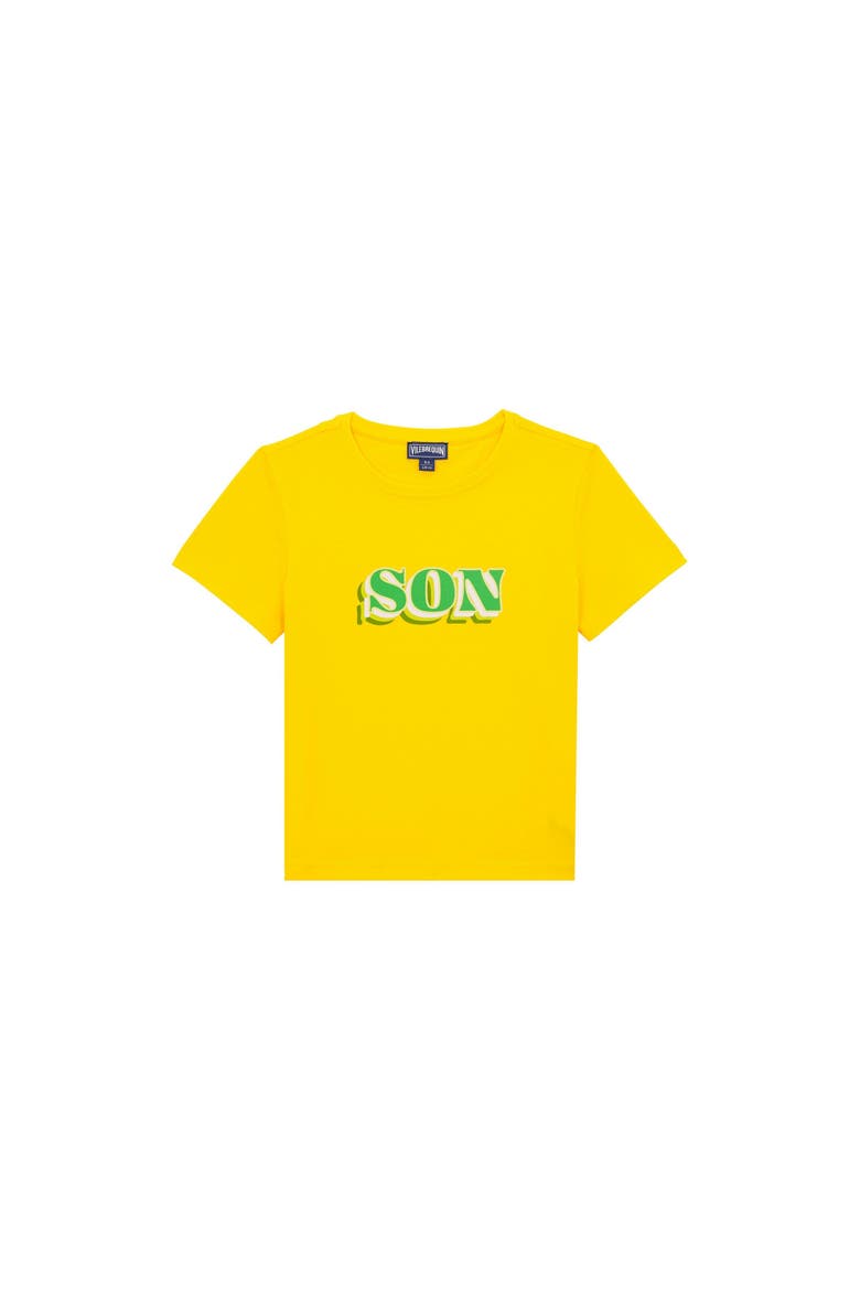 Kids' Dad and Son Cotton T-Shirt, Alternate, color, SOLEIL