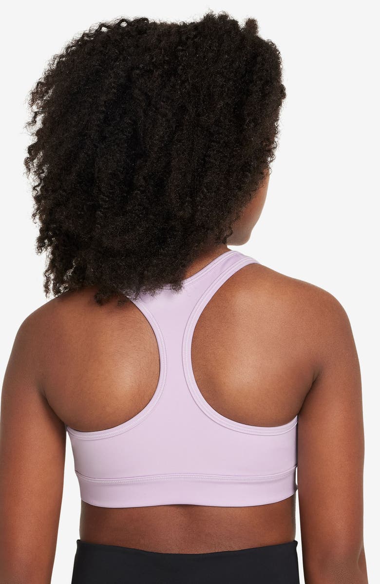 Nike Kids' Dri-FIT Racerback Sports Bra, Alternate, color, Doll/ White