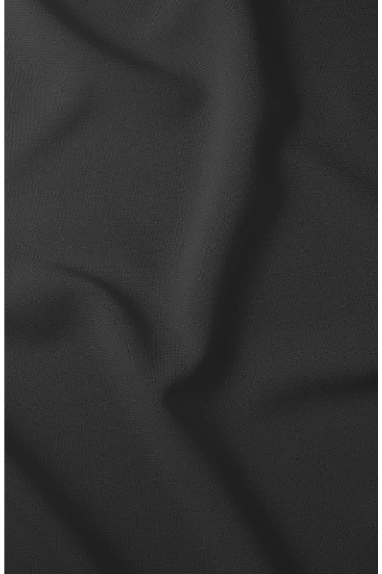 4X Stretch Slim Fit Solid Black Dress Shirt, Alternate, color, 09 BLACK