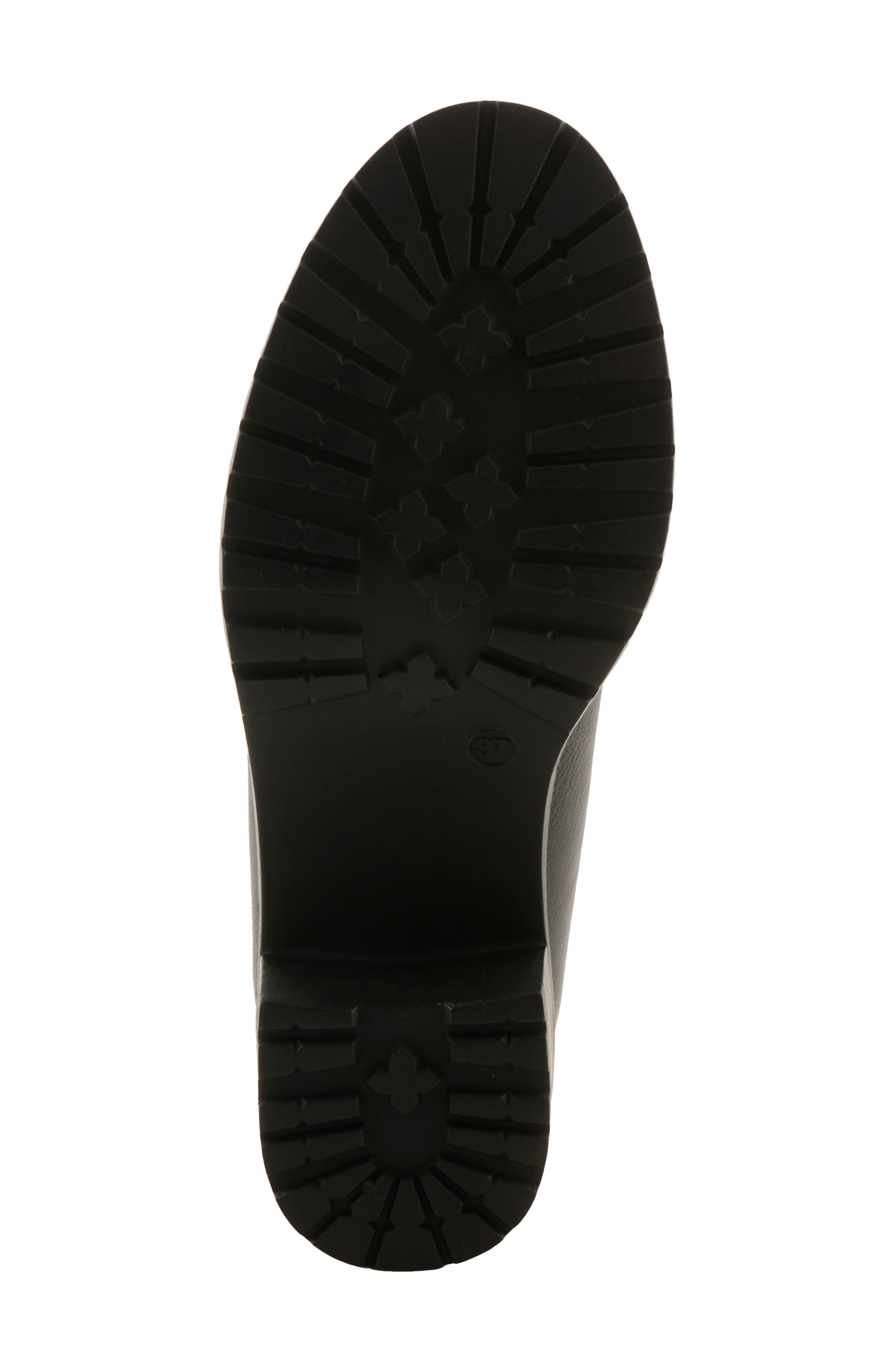 Cornett Faux Leather Loafer Pump, Alternate, color, BLACK