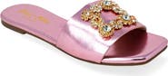 CHASE AND CHLOE Eve Embellished Slide Sandal