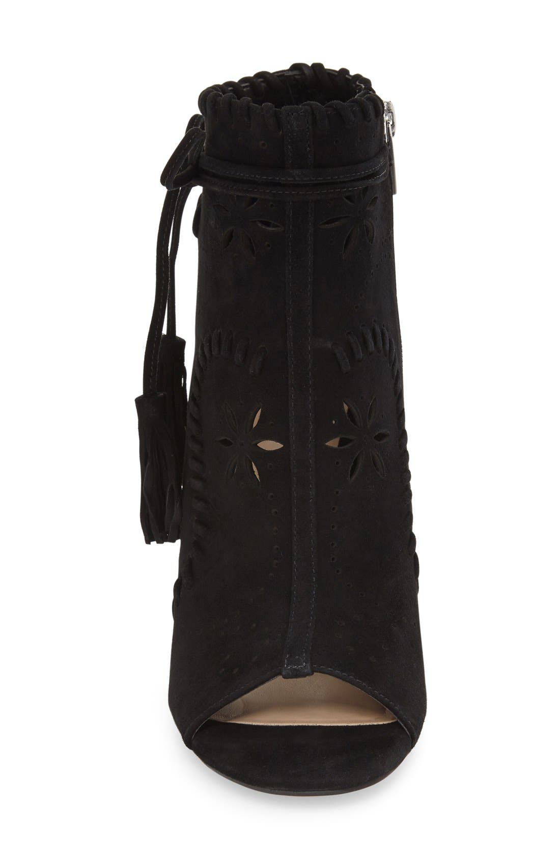 Ivanka Trump 'Daner' Open Toe Bootie, Alternate, color, 