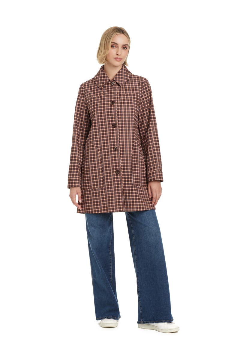 Water Resistant Coat with Removable Hood, Alternate, color, MINI AUTUMN PLAID