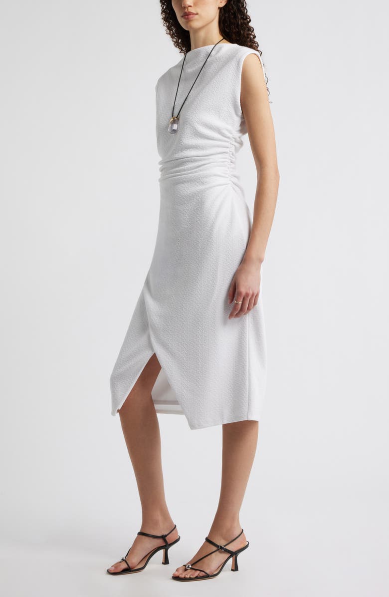 Nordstrom Ruched Cap Sleeve Dress, Alternate, color, White
