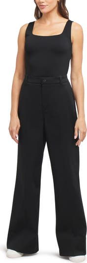 SPANX® SPANXsupersmooth™ Stretch Twill Wide Leg Pant | Nordstrom
