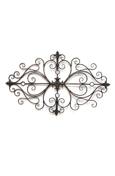 Black Traditional Scroll Wall Decor