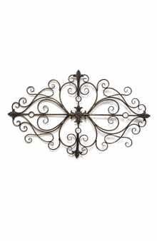 PARKLAND COLLECTION Black Traditional Scroll Wall Decor