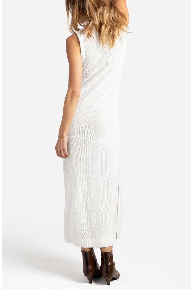 Knit Slit Hem NIghtgown, Alternate, color, OFF WHITE