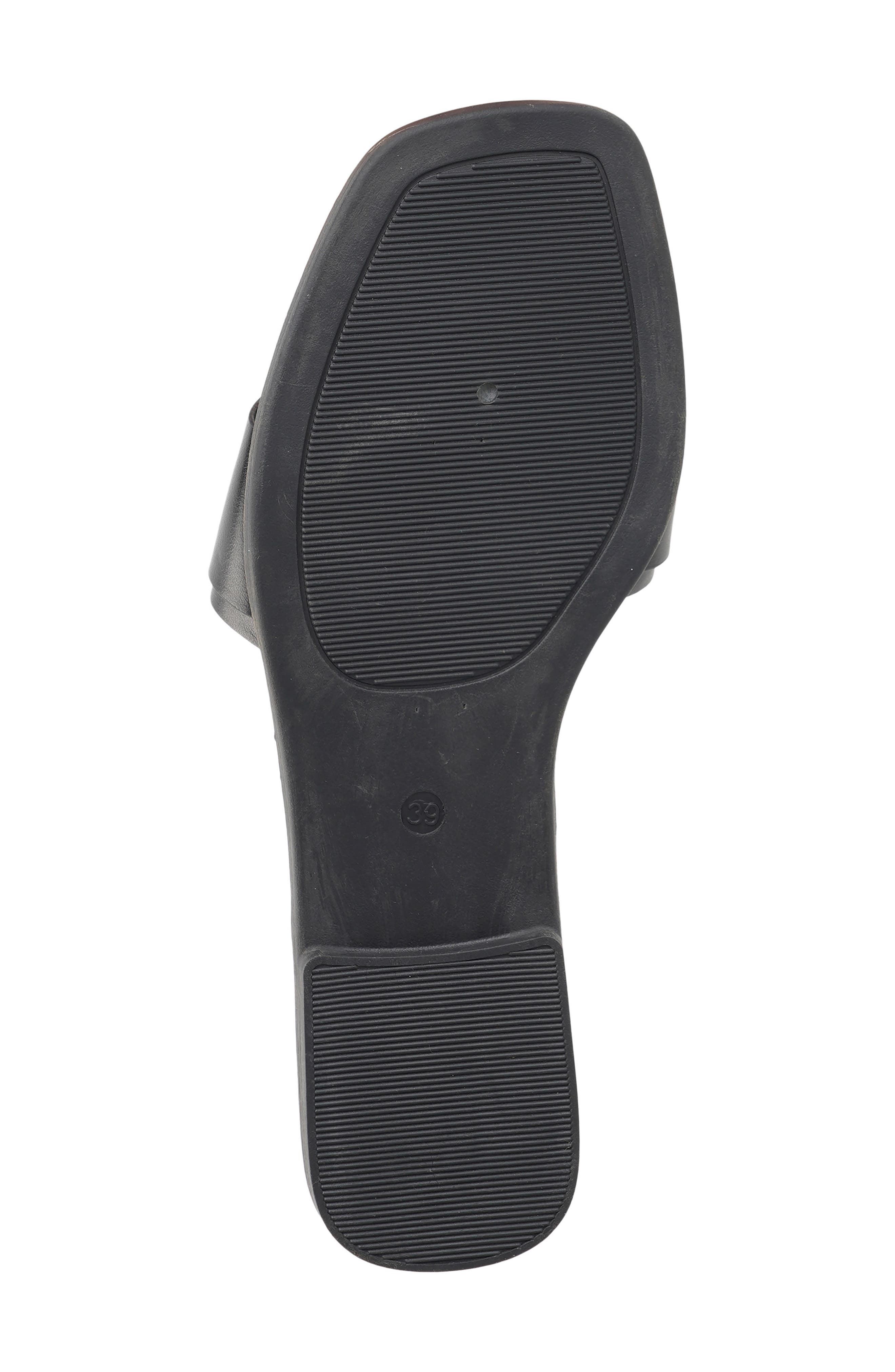 NEW YORK AND COMPANY Wenda Buckle Slide Sandal, Alternate, color, Black