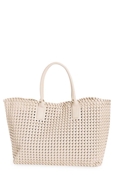 Woven Stripe Tote Bag