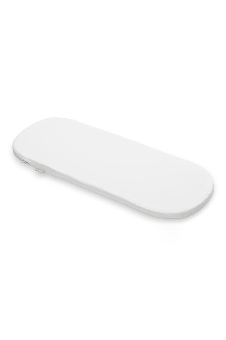 Bassinet Mattress Cover, Alternate, color, WHITE