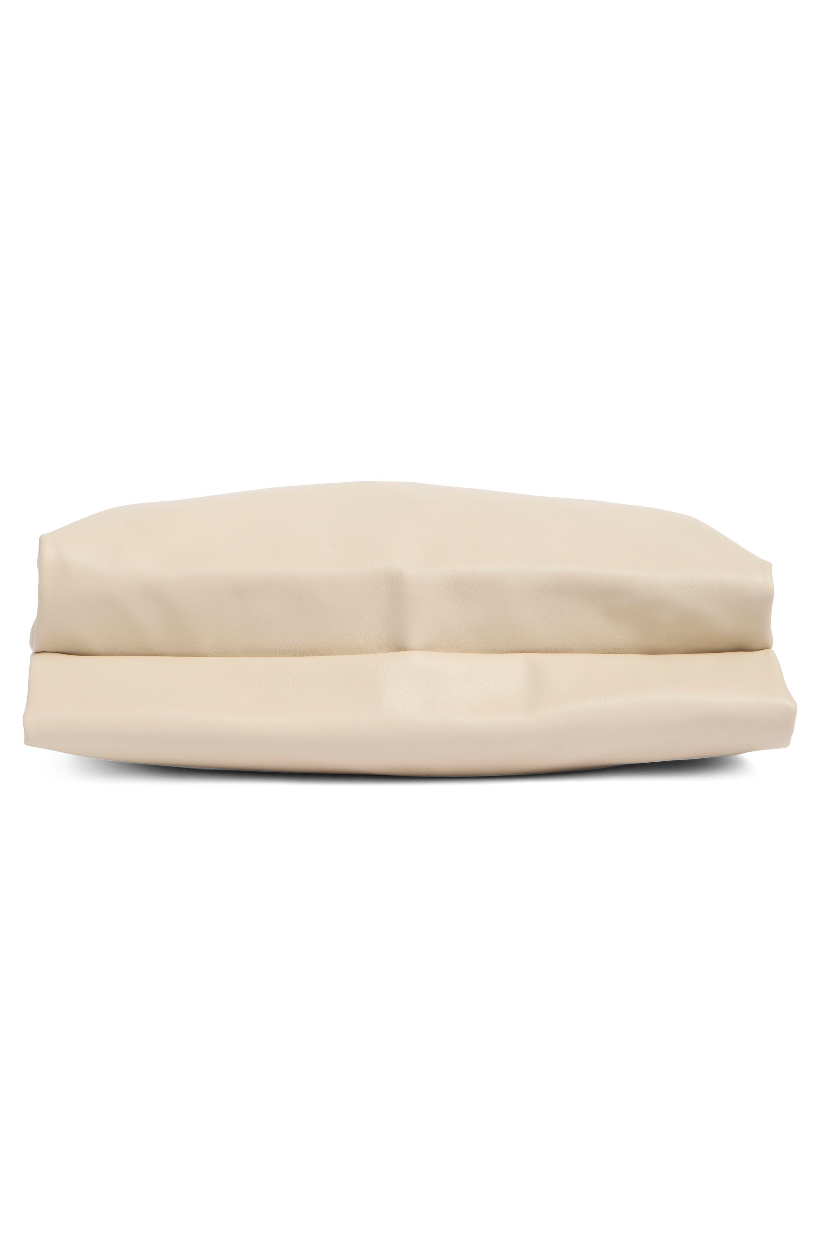 Slouchy Accordion Shoulder Bag, Alternate, color, SOFT CREAM
