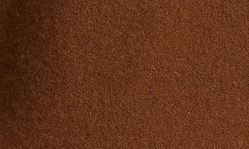 Vince Boiled Cashmere Quarter Zip Sweater In Brown