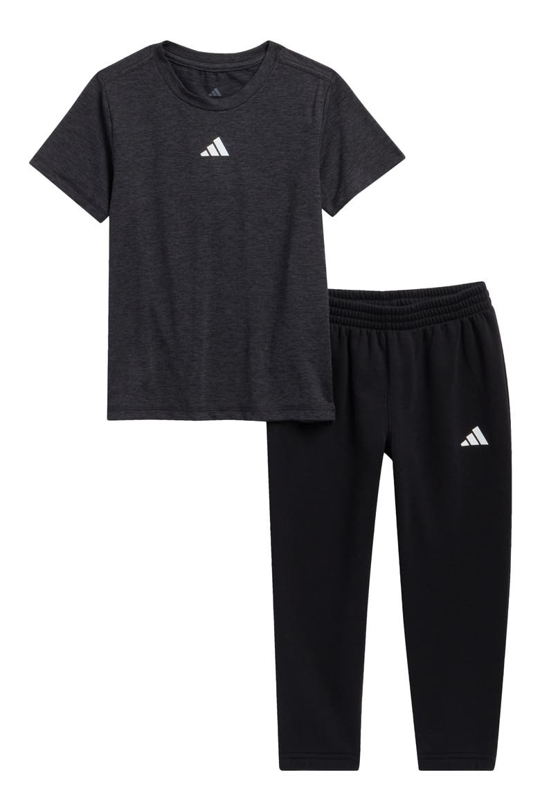 Kids' T-Shirt & Joggers Set, Main, color, BLACK W/ GREY MELANGE
