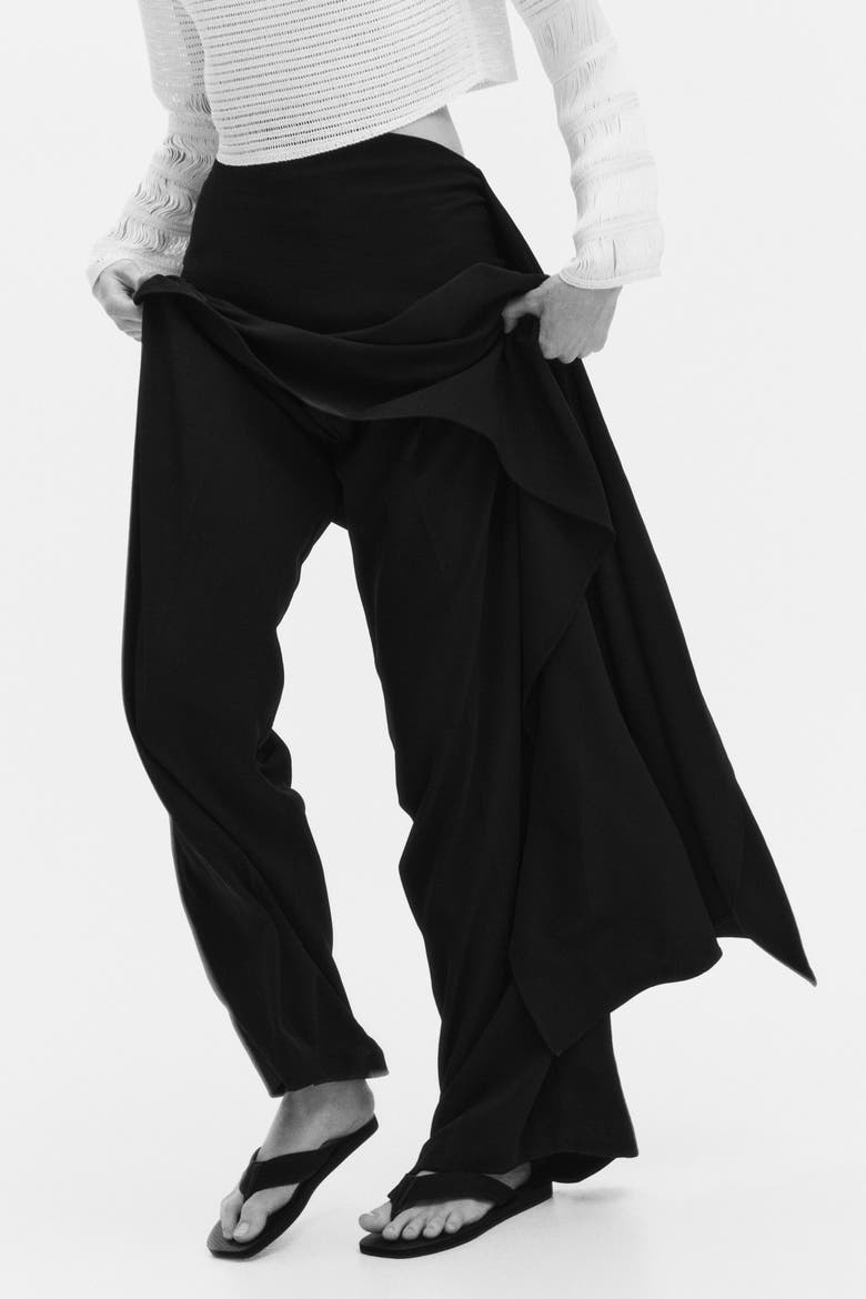 H&M Tailored Skirt-layered Trousers (Women) | Nordstrom