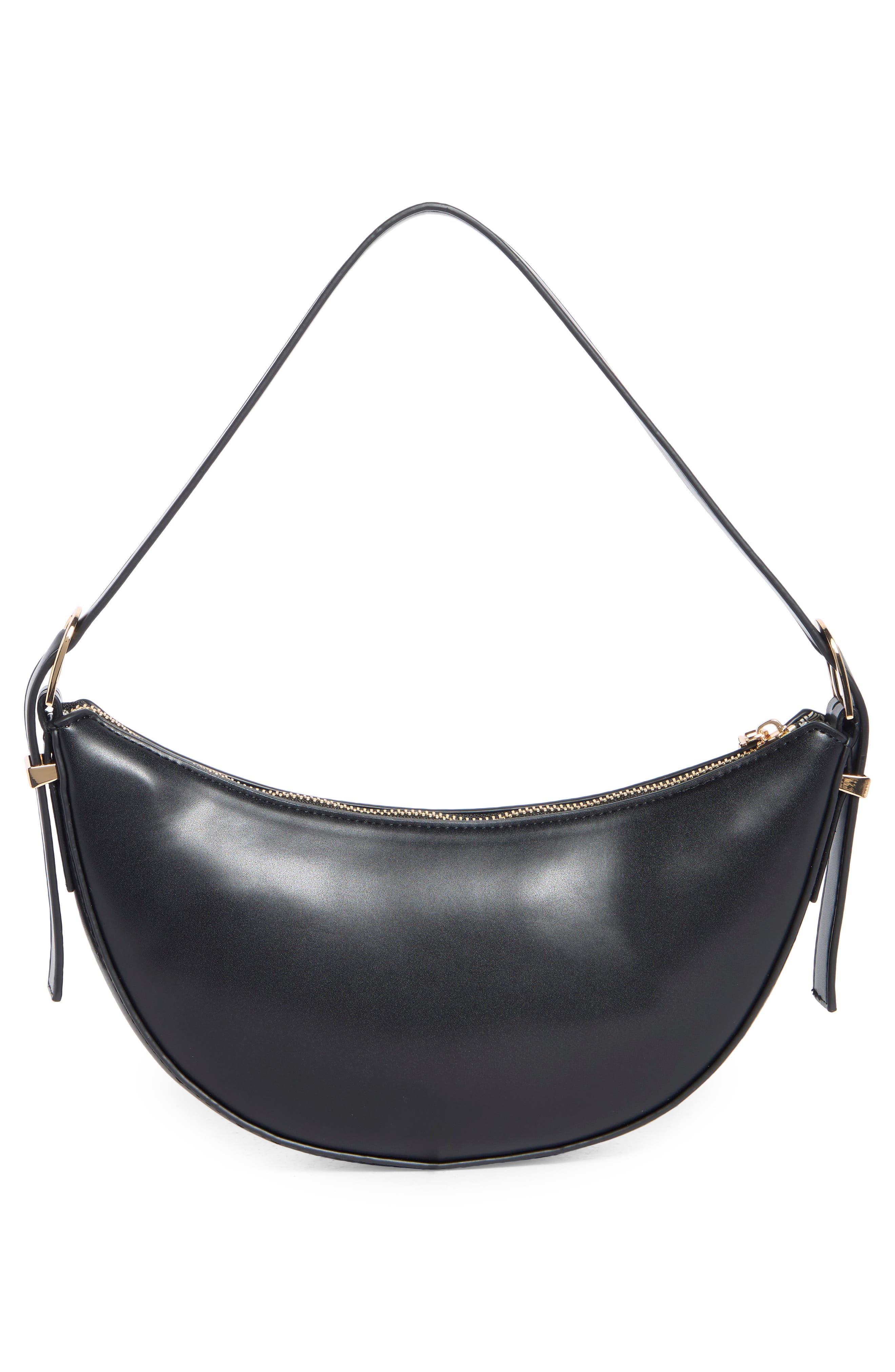 URBAN EXPRESSIONS HANDBAGS Crescent Shoulder Bag, Alternate, color, Black