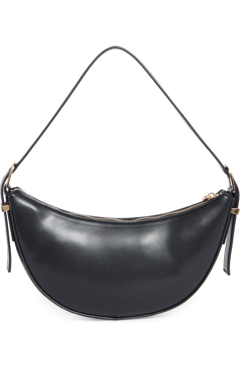 URBAN EXPRESSIONS HANDBAGS Crescent Shoulder Bag, Alternate, color, Black