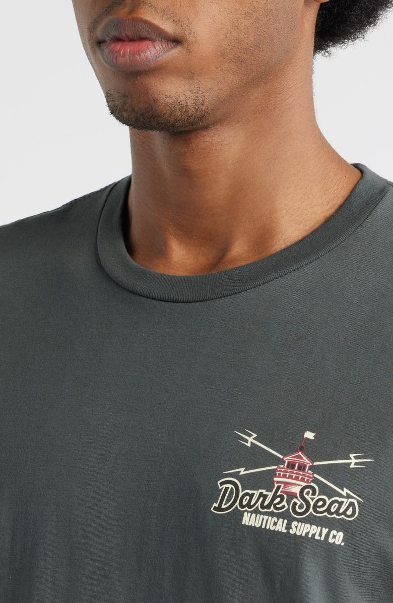 DARK SEAS Beacon Cotton Graphic T-Shirt, Alternate, color, Charcoal