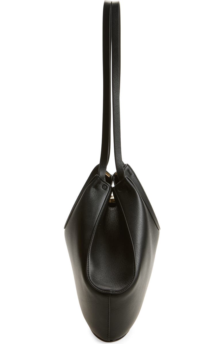 Givenchy Small Facet Leather Tote, Alternate, color, 001-Black