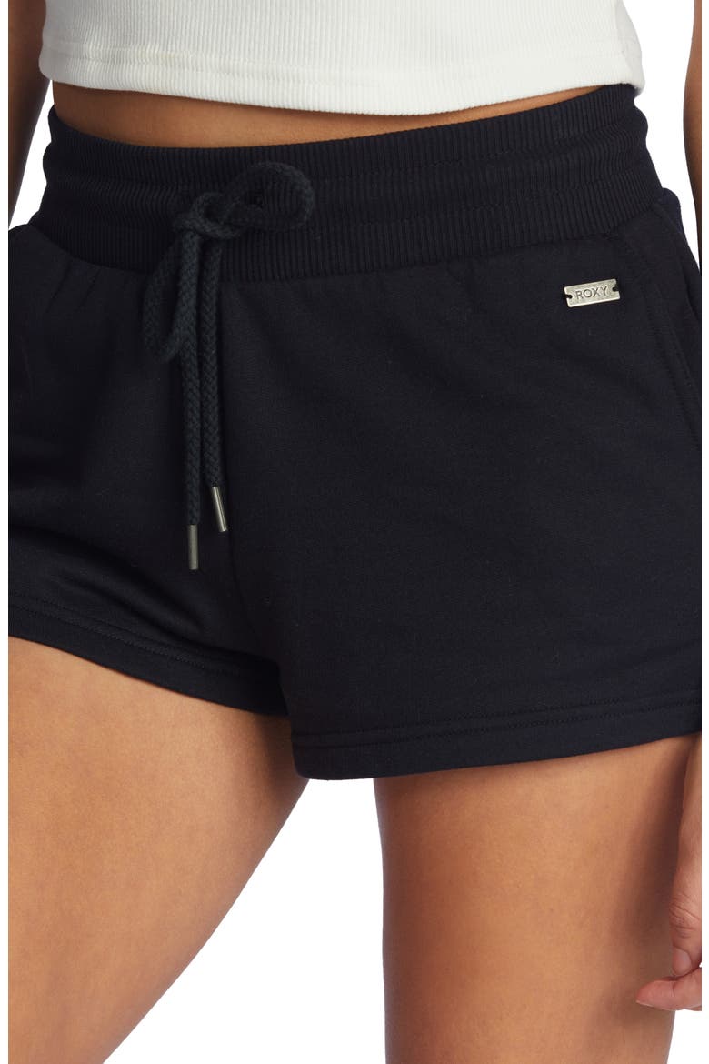 Morning Run Tie Waist Shorts, Alternate, color, ANTHRACITE