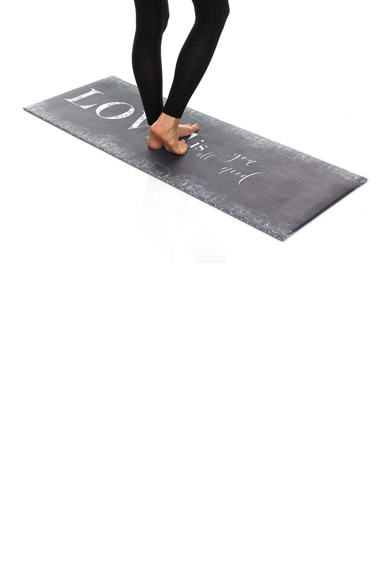 Antifatigue Love Kitchen Mat, Alternate, color, LOVE