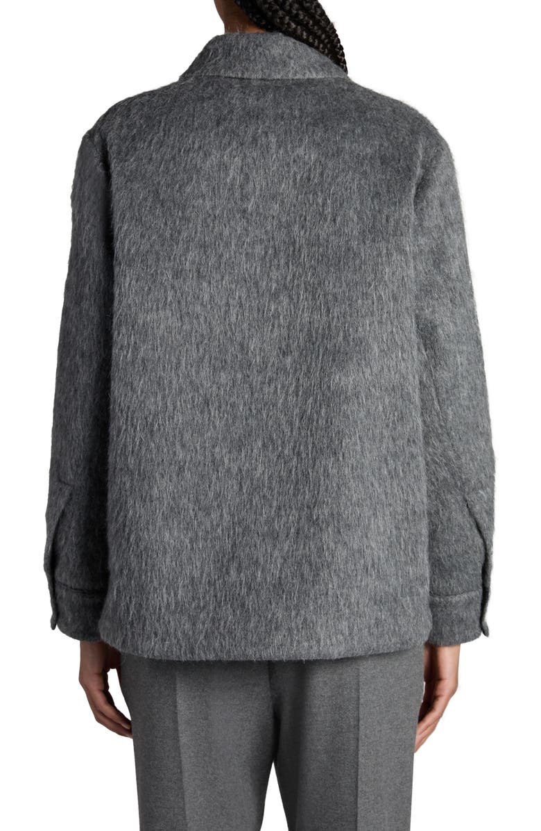 Moncler Fuzzy Shirt Jacket, Alternate, color, 