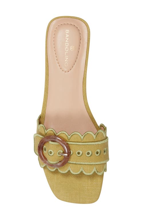 BANDOLINO BANDOLINO SILLA SCALLOP SLIDE SANDAL 