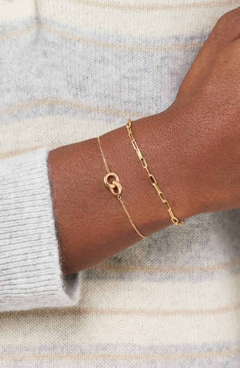 Ana Luisa Solid Gold - Duo Links Bracelet, Alternate, color, Gold