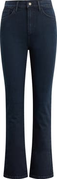 Favorite Daughter The Valentina Super High Waist Mini Bootcut Jeans
