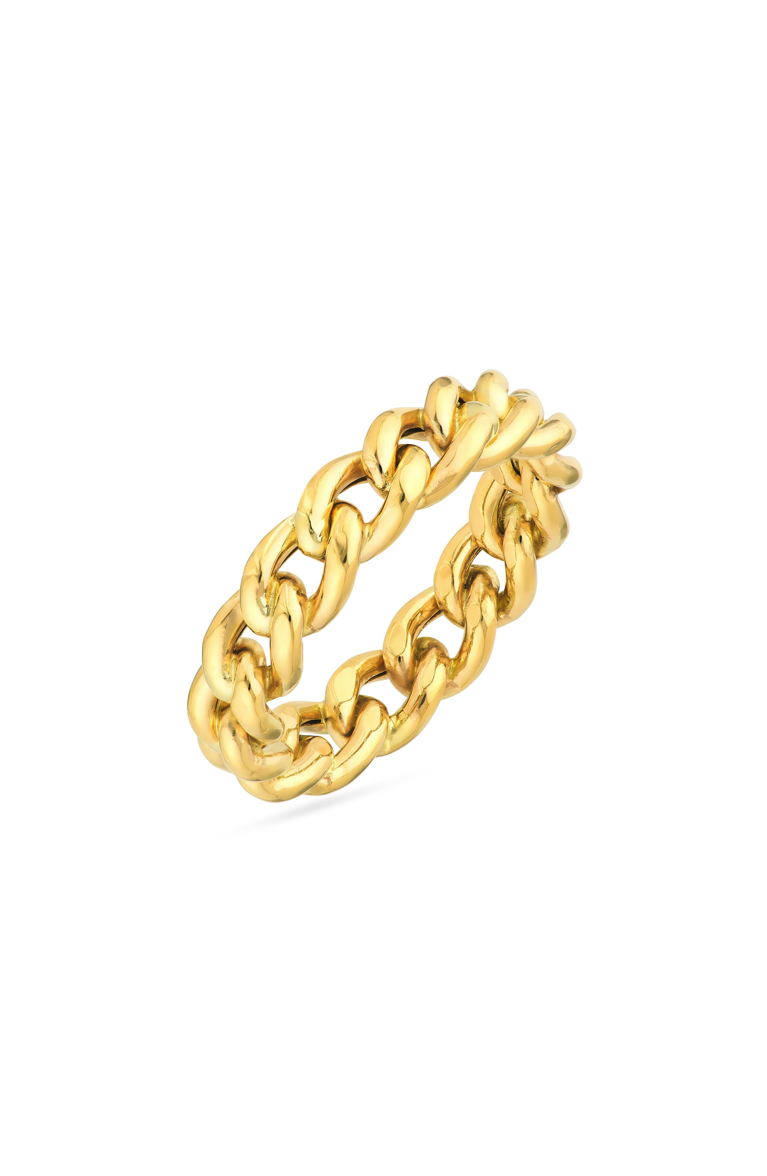 HAWLEY ST Mini Curb Chain Band Ring (Women) | Nordstromrack