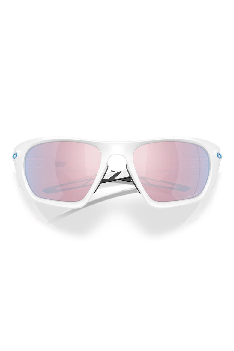 Lateralis 60mm Prizm™ Polarized Rectangular Sunglasses, Main, color, WHITE