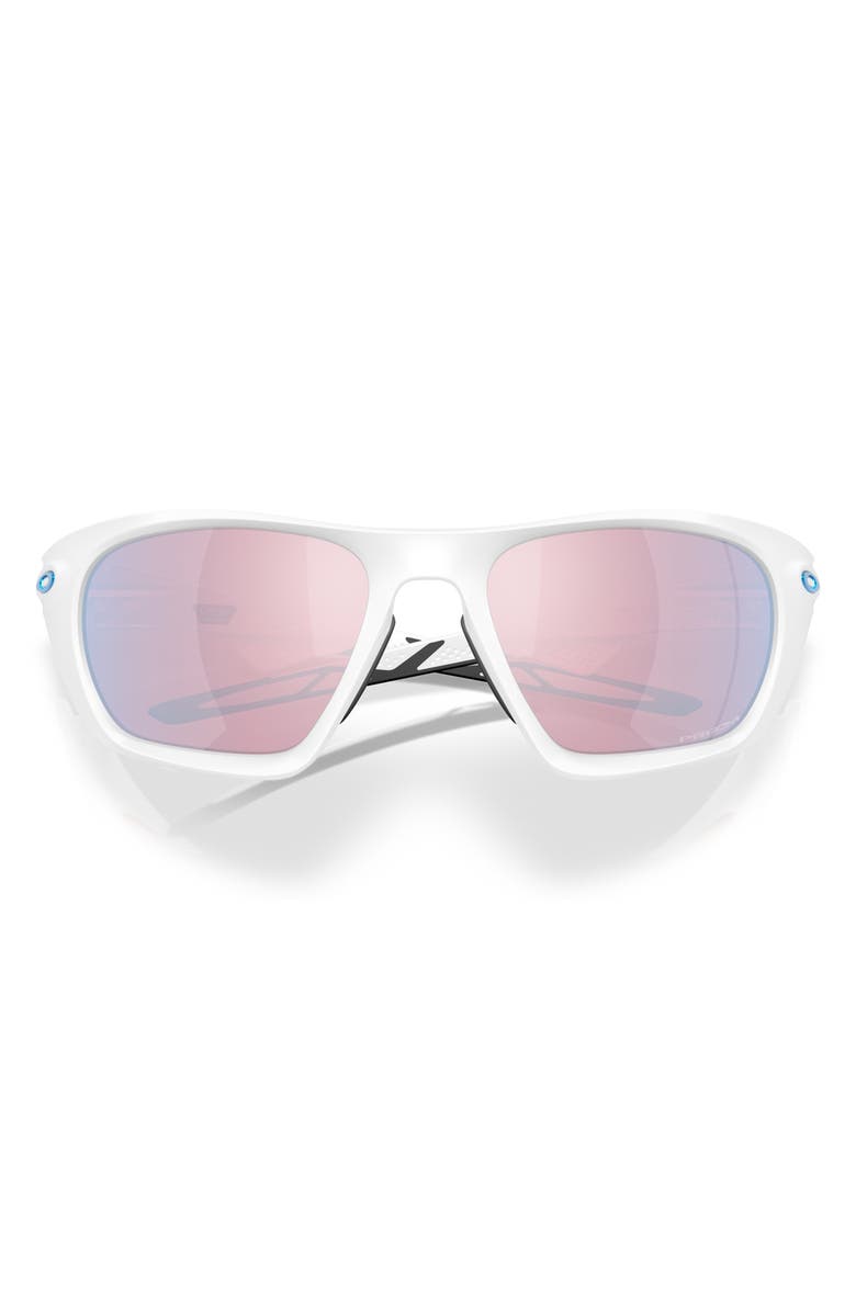 Oakley Lateralis 60mm Prizm<sup>™</sup> Polarized Rectangular Sunglasses, Main, color, White