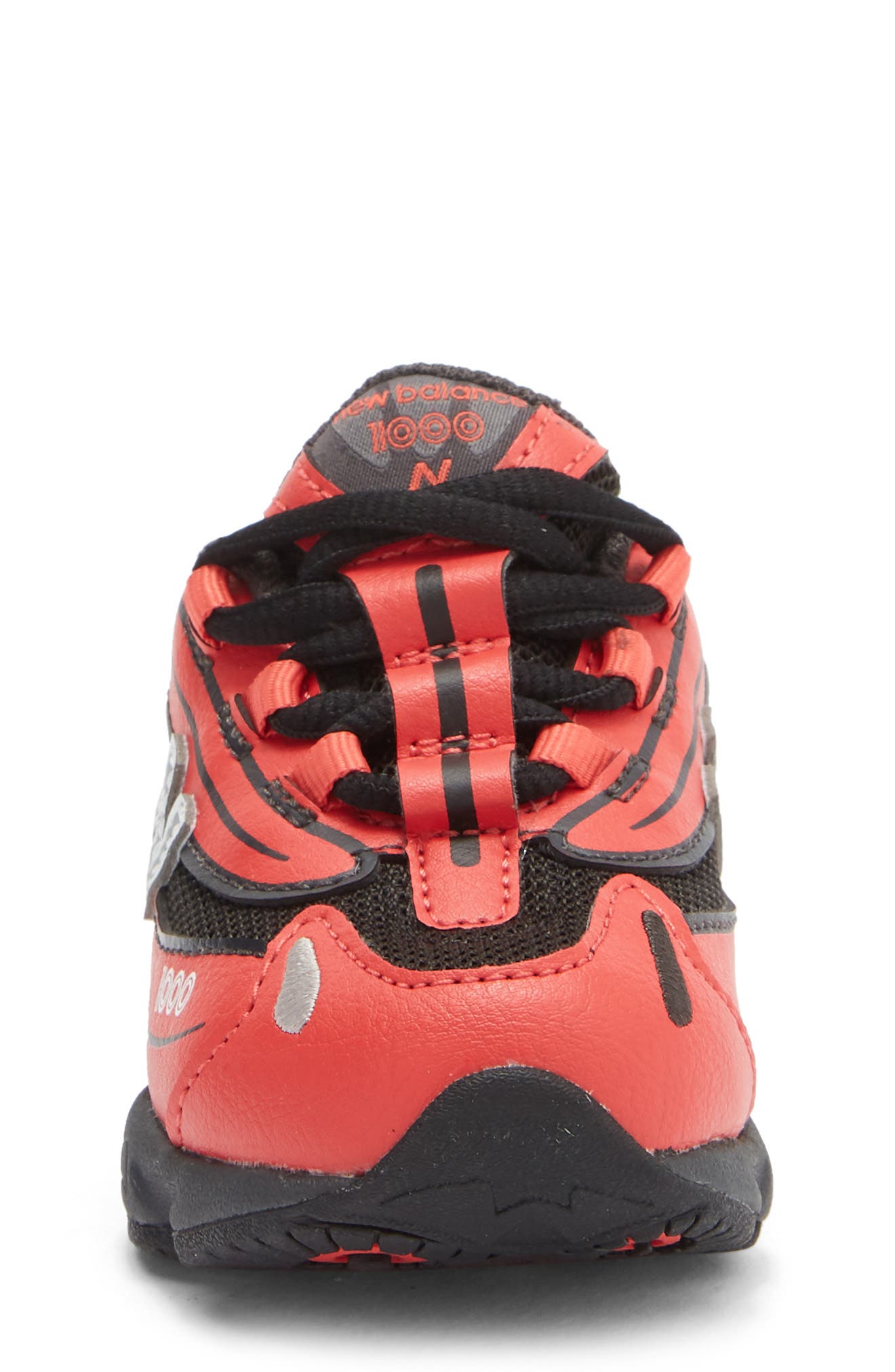 New Balance Kids' 1000 Sneaker, Alternate, color, Blast Red/ Black Cement