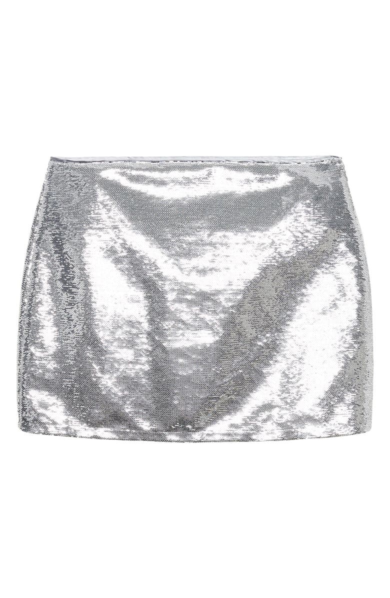 MANGO Sequin Miniskirt, Alternate, color,