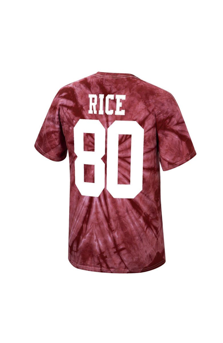 Mitchell & Ness Men's Mitchell & Ness Jerry Rice Scarlet San Francisco 49ers Tie-Dye Super Bowl XXIII Retired Player Name & Number T-Shirt, Alternate, color, 