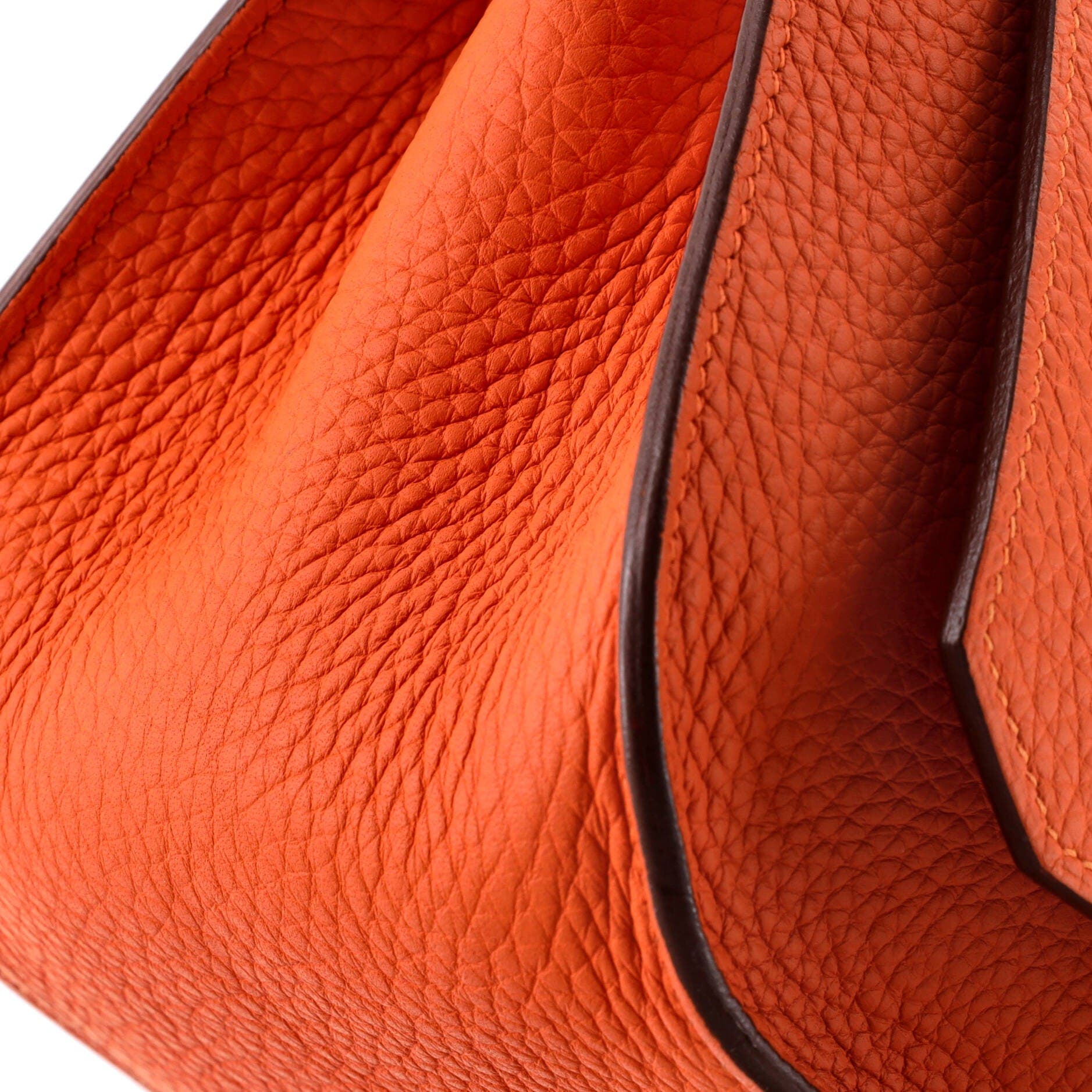 Pre-Owned Hermes Jypsiere Bag Clemence 28, Alternate, color, Orange H