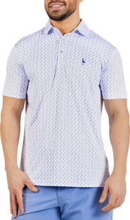 TailorByrd Flamingos Print Performance Polo