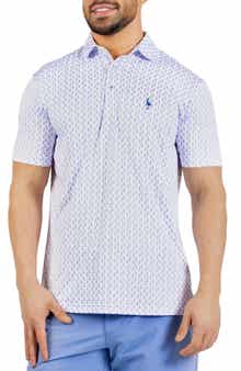TailorByrd Flamingos Print Performance Polo