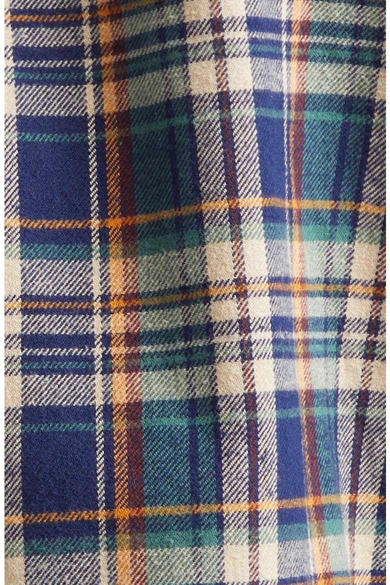 Relaxed Check Button-Up Shirt, Alternate, color, INDIGO