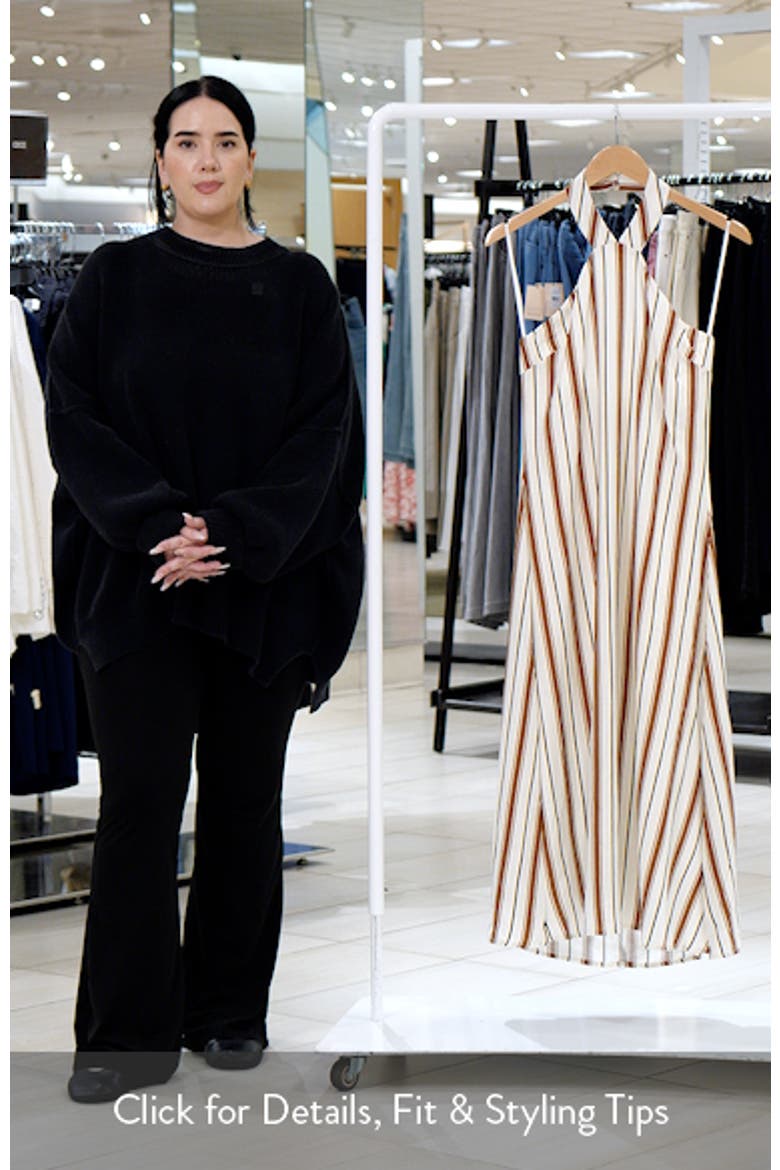 Katherine Sleeveless Stripe Midi Dress video