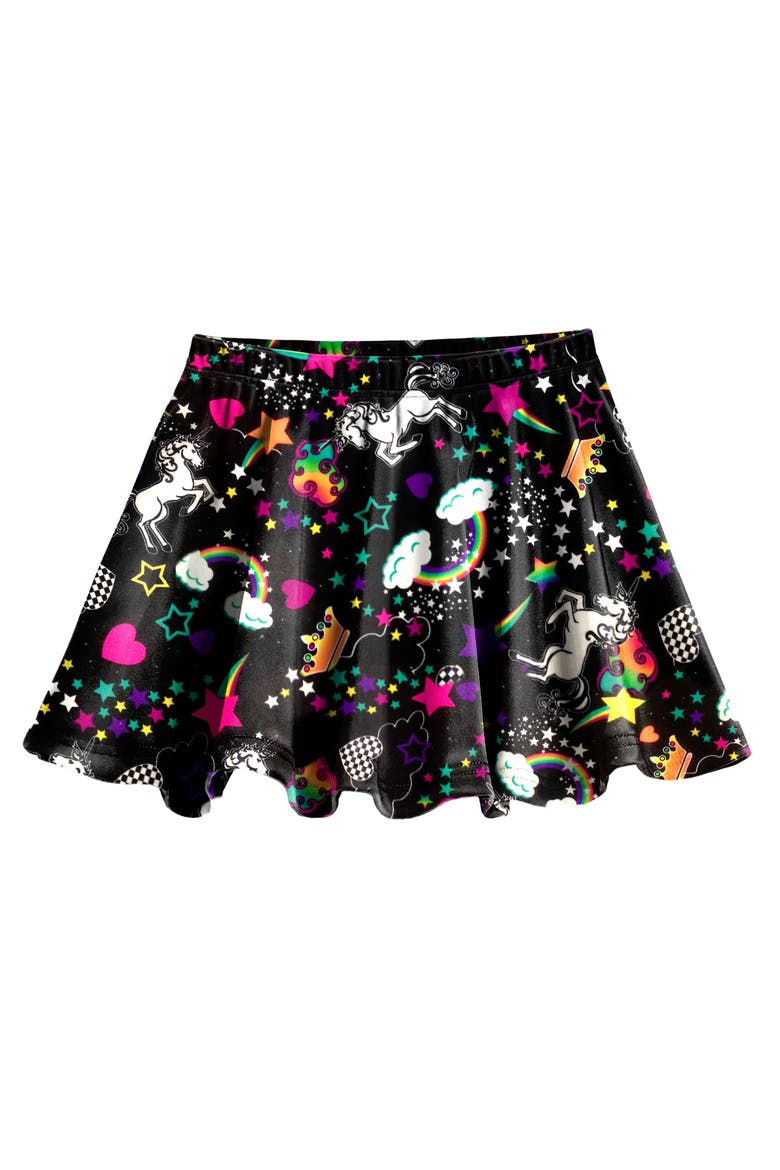 Baby Girls Novelty Circle Skirt, Main, color, Black Unicorn Dream