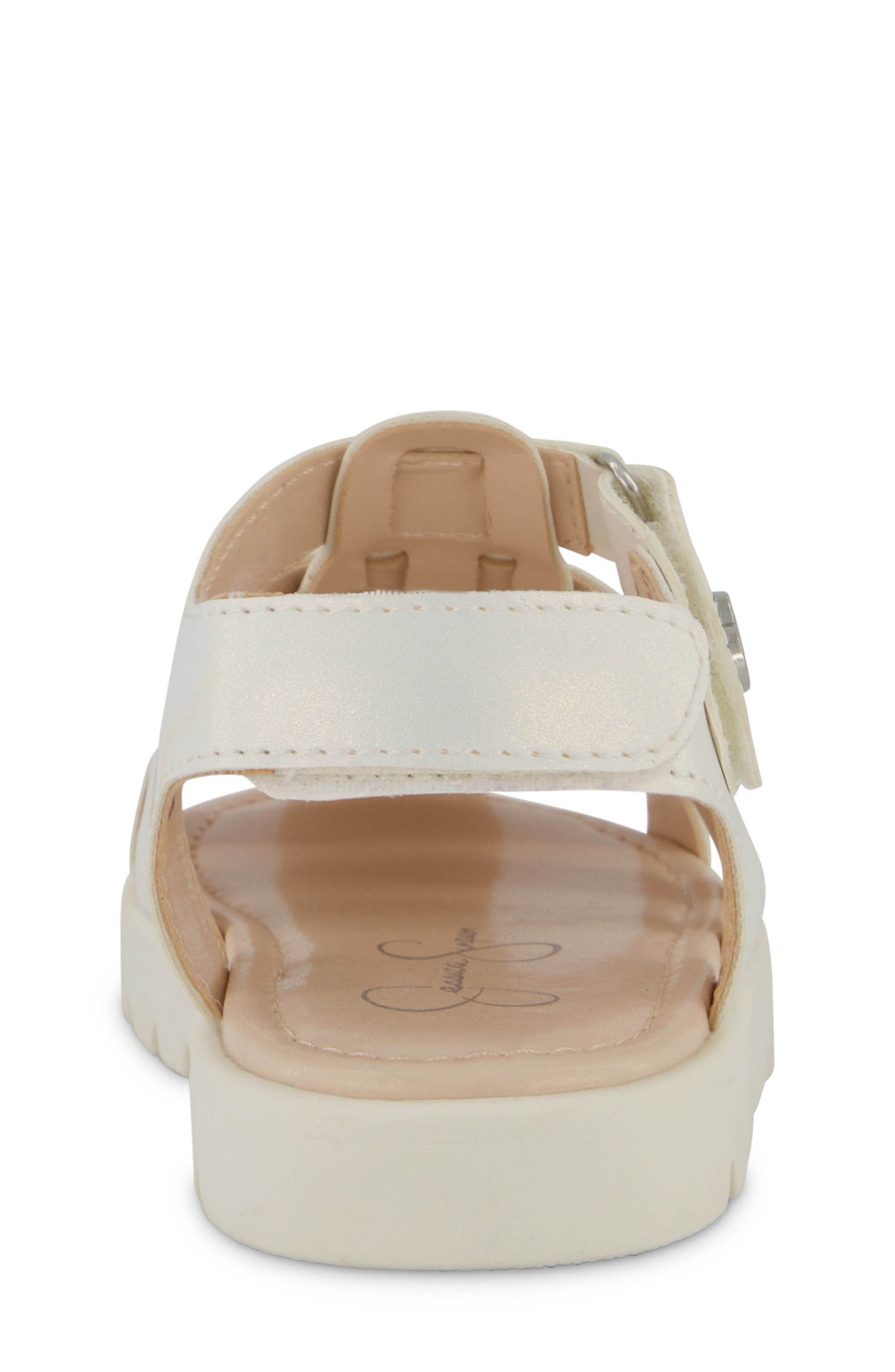 Jessica Simpson Kids Tia Fisher Sandal, Alternate, color, White