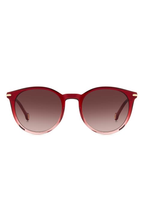 52mm Gradient Round Sunglasses