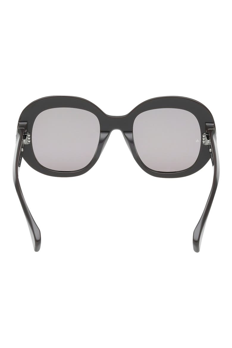 52mm Round Sunglasses, Alternate, color, SHINY FUDGE / FUDGE LENSES
