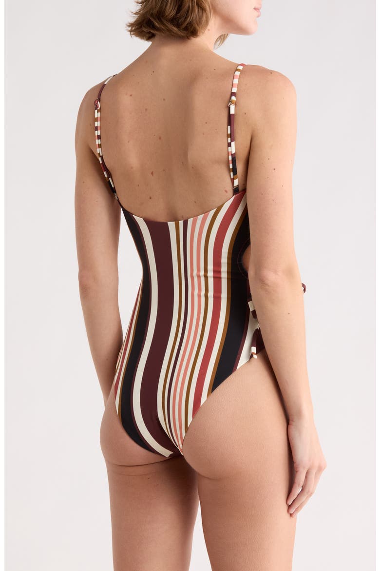 Ann Reversible One-Piece Swimsuit, Alternate, color, BROWN