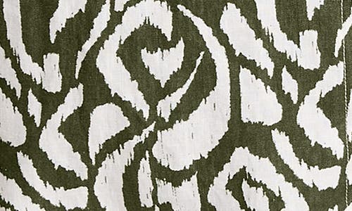 Tommy Bahama Inlet Ikat Print Linen Jacket In Green