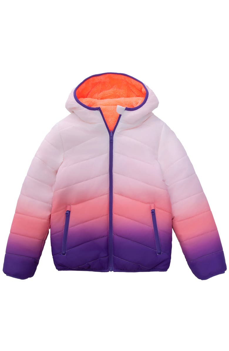 Rokka&Rolla Kids' Reversible Soft Fleece Jacket, Alternate, color, Rose Quartz Gradient