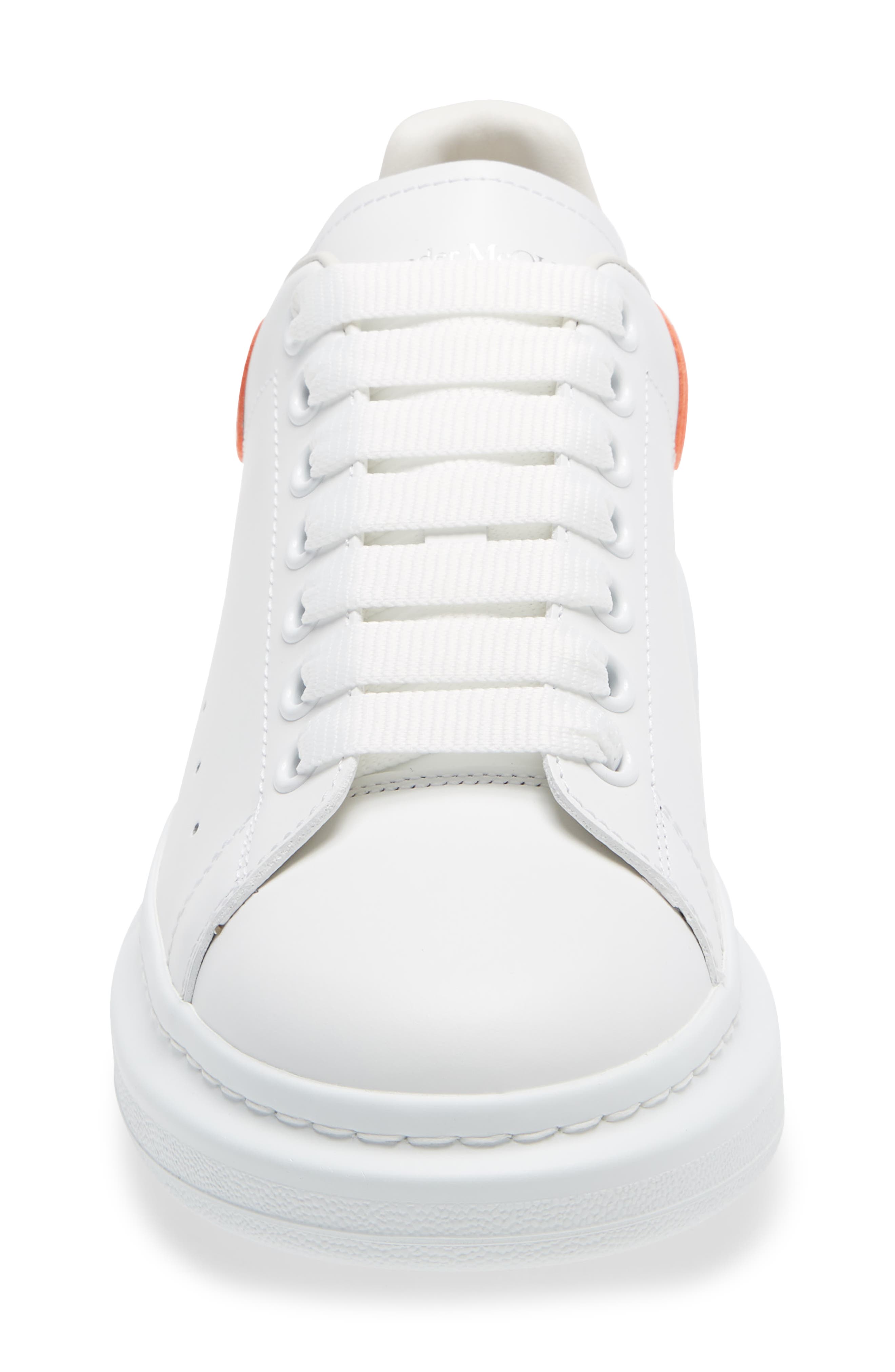 Oversized Sneaker, Alternate, color, WHITE/ ORANGE